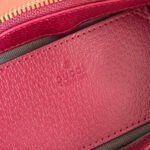 GUCCI 26S OPHIDIA BAG 20 IN DARK BEIGE AND RED CALFSKIN - Image 18