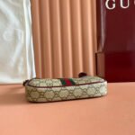 GUCCI 26S OPHIDIA BAG 20 IN DARK BEIGE AND RED CALFSKIN - Image 16