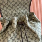 GUCCI 26S OPHIDIA LARGE BACKPACK 46 IN BEIGE AND BROWN CANVAS - Image 13