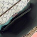 GUCCI 26S OPHIDIA LARGE BACKPACK 46 IN BEIGE AND BROWN CANVAS - Image 9