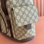 GUCCI 26S OPHIDIA LARGE BACKPACK 46 IN BEIGE AND BROWN CANVAS - Image 5