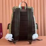 GUCCI 26S OPHIDIA LARGE BACKPACK 46 IN BEIGE AND BROWN CANVAS - Image 6