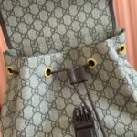 GUCCI 26S OPHIDIA LARGE BACKPACK 40 IN BEIGE AND BROWN CANVAS - Image 14