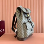 GUCCI 26S OPHIDIA LARGE BACKPACK 40 IN BEIGE AND BROWN CANVAS - Image 11