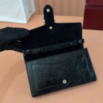 GUCCI 25S DIONYSUS WALLET ON CHAIN 20 IN BLACK GLOSSY CALFSKIN - Image 5