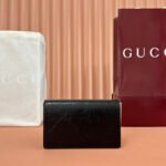 GUCCI 25S DIONYSUS WALLET ON CHAIN 20 IN BLACK GLOSSY CALFSKIN - Image 2