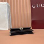 GUCCI 25S DIONYSUS WALLET ON CHAIN 20 IN BLACK GLOSSY CALFSKIN - Image 17