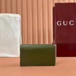 GUCCI 25S DIONYSUS WALLET ON CHAIN 20 IN GREEN GLOSSY CALFSKIN - Image 11