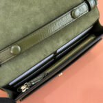 GUCCI 25S DIONYSUS WALLET ON CHAIN 20 IN GREEN GLOSSY CALFSKIN - Image 4