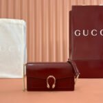 GUCCI 25S DIONYSUS WALLET ON CHAIN 20 IN ROSSO ANCORA GLOSSY CALFSKIN - Image 10