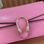 GUCCI 25S DIONYSUS WALLET ON CHAIN 17 IN PINK GLOSSY CALFSKIN - Image 13