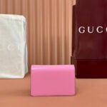 GUCCI 25S DIONYSUS WALLET ON CHAIN 17 IN PINK GLOSSY CALFSKIN - Image 11
