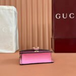 GUCCI 25S DIONYSUS WALLET ON CHAIN 17 IN PINK GLOSSY CALFSKIN - Image 9