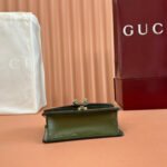 GUCCI 25S DIONYSUS WALLET ON CHAIN 17 IN GREEN GLOSSY CALFSKIN - Image 18