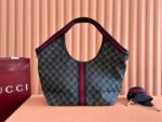 GUCCI 25S GIGLIO LARGE TOTE BAG 50 IN BLUE AND WHITE DENIM - Image 2