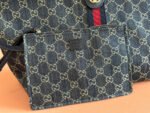 GUCCI 25S GIGLIO LARGE TOTE BAG 50 IN BLUE AND WHITE DENIM - Image 5