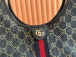 GUCCI 25S GIGLIO LARGE TOTE BAG 50 IN BLUE AND WHITE DENIM - Image 3