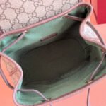 GG 25S OPHIDIA SMALL BACKPACK 20 IN BEIGE AND EBONY CALFSKIN - Image 16