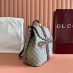 GG 25S OPHIDIA MEDIUM BACKPACK 30 IN BEIGE AND EBONY CALFSKIN - Image 15