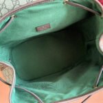 GG 25S OPHIDIA MEDIUM BACKPACK 30 IN BEIGE AND EBONY CALFSKIN - Image 8