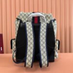 GUCCI 25S OPHIDIA MEDIUM BACKPACK 40 CM IN BEIGE MIX BLACK CALFSKIN - Image 14
