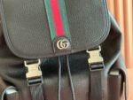 GUCCI 26S OPHIDIA LARGE BACKPACK 46 IN BLACK CALFSKIN - Image 3