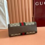 GUCCI 26S OPHIDIA HANDBAG 25 IN BROWN AND DARK BEIGE CALFSKIN - Image 9