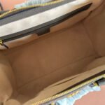 GUCCI 26S OPHIDIA HANDBAG 33 IN BROWN AND DARK BEIGE CALFSKIN - Image 17