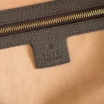 GUCCI 26S OPHIDIA HANDBAG 33 IN BROWN AND DARK BEIGE CALFSKIN - Image 14