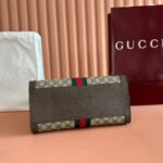 GUCCI 26S OPHIDIA HANDBAG 33 IN BROWN AND DARK BEIGE CALFSKIN - Image 15