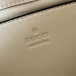 GUCCI 25S HORSEBIT 1955 MINI BAG 26 CM IN LIGHT BEIGE CALFSKIN WITH GOLD HARDWARE - Image 5