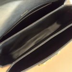 GUCCI 25S HORSEBIT 1955 MINI BAG 26 CM IN BLACK CALFSKIN WITH GOLD HARDWARE - Image 14