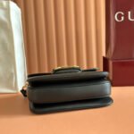 GUCCI 25S HORSEBIT 1955 MINI BAG 26 CM IN BLACK CALFSKIN WITH GOLD HARDWARE - Image 15