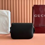 GUCCI 25S HORSEBIT 1955 MINI BAG 26 CM IN BLACK CALFSKIN WITH GOLD HARDWARE - Image 17