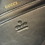 GUCCI 25S HORSEBIT 1955 MINI BAG 26 CM IN BLACK CALFSKIN WITH GOLD HARDWARE - Image 9