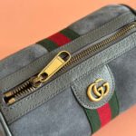 GUCCI 25S OPHIDIA MINI SHOULDER BAG 19 CM IN GREY SUEDE - Image 2