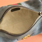 GUCCI 25S OPHIDIA MINI SHOULDER BAG 19 CM IN GREY SUEDE - Image 9