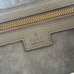 GUCCI 25S OPHIDIA MEDIUM TOTE 36 CM IN GREY SUEDE - Image 9