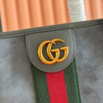 GUCCI 25S OPHIDIA MEDIUM TOTE 36 CM IN GREY SUEDE - Image 5