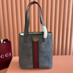 GUCCI 25S OPHIDIA MEDIUM TOTE 36 CM IN GREY SUEDE - Image 10