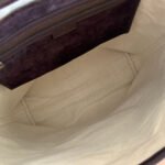 GUCCI 25S OPHIDIA MEDIUM TOTE 36 CM IN DARK CHOCOLATE BROWN SUEDE - Image 17