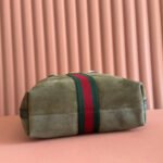 GUCCI 25S OPHIDIA MEDIUM TOTE 36 CM IN EARTH BROWN SUEDE - Image 13
