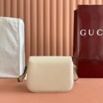 GUCCI 25S HORSEBIT 1955 MINI BAG 20 CM IN LIGHT BEIGE CALFSKIN WITH GOLD HARDWARE - Image 15
