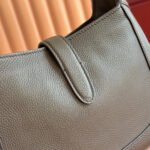 GUCCI 25S JACKIE 1961 SMALL BAG 28 CM IN DARK BROWN LEATHER WITH GOLD HARDWARE - Image 16