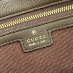 GUCCI 25S JACKIE 1961 SMALL BAG 28 CM IN DARK BROWN LEATHER WITH GOLD HARDWARE - Image 18