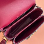 GUCCI 25S HORSEBIT 1955 MINI BAG 20 CM IN DARK RED CALFSKIN WITH GOLD HARDWARE - Image 18