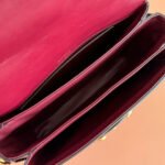 GUCCI 25S HORSEBIT 1955 MINI BAG 26 CM IN DARK RED CALFSKIN WITH GOLD HARDWARE - Image 5