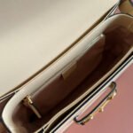 GUCCI 25S HORSEBIT 1955 MINI BAG 35 CM IN LIGHT WARM BEIGE CALFSKIN WITH GOLD HARDWARE - Image 6