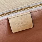 GUCCI 25S HORSEBIT 1955 MINI BAG 35 CM IN LIGHT WARM BEIGE CALFSKIN WITH GOLD HARDWARE - Image 9