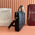 GUCCI 25S OPHIDIA LARGE DOCUMENT CASE 40 CM IN BLACK CALFSKIN - Image 3
